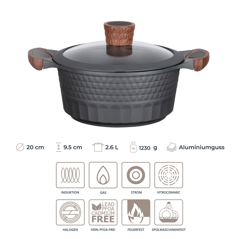 RESTO Kitchenware Kochtopf »Capella, Schmortopf antihaftbeschichtet und spü günstig online kaufen