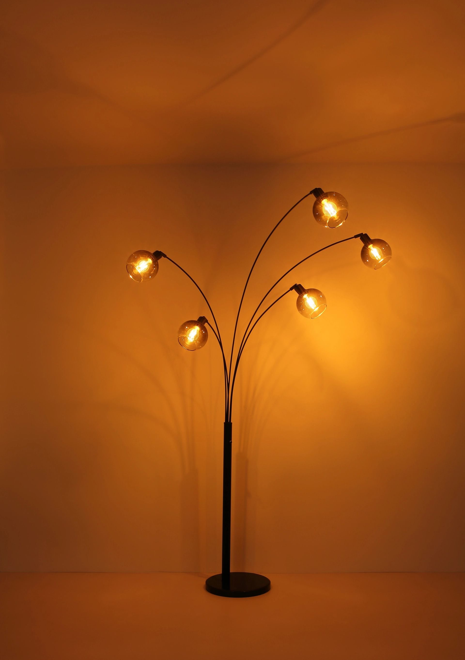 GLOBO LIGHTING Stehlampe »SEYMOUR«, Leuchtmittel E27 | ohne Leuchtmittel, Stehleuchte, Glas, Design Leuchte, Wohnzimmer