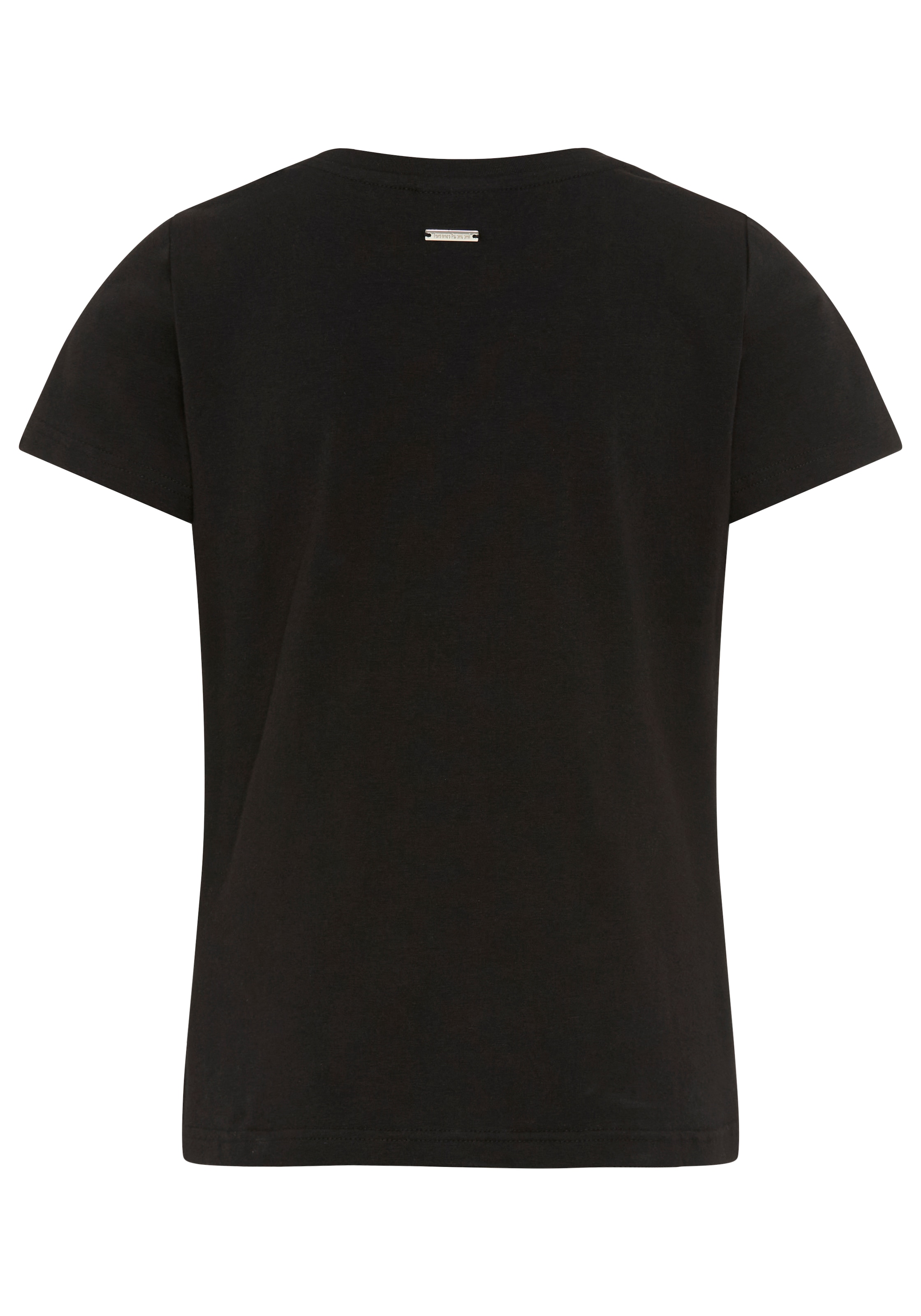 Bruno Banani T-Shirt »Banani Paillettenshirt für modische Girls« modische Basic-Passform, Kurzarm, mit Pailletten und Print