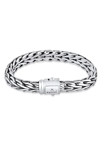Kuzzoi Armband »Gliederarmband Zopfmuster Unisex 925er Silber« kaufen