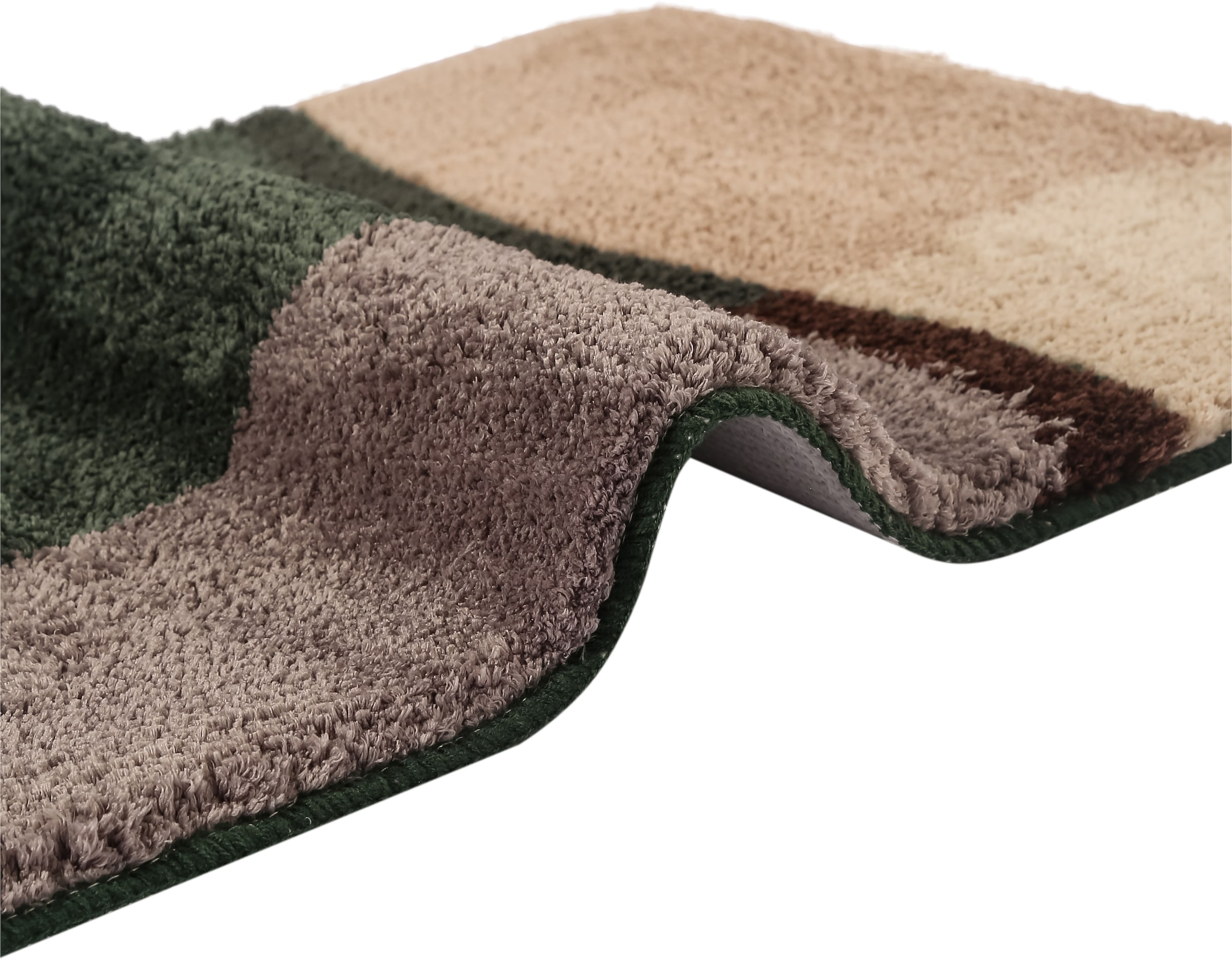 my home Badematte »Belio, Badvorleger, Badezimmer Teppich« Höhe 20 mm rutschhemmend beschichtet fußbodenheizungsgeeignet | schnell trocknend | strapazierfähig Badematte, Badteppich, Badematten auch als 2 tlg. Set erhältlich, bunt