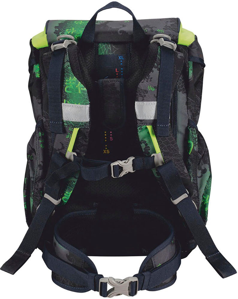 DerDieDas® Schulranzen »ErgoFlex, Funny Fighter«, Reflektoren, aus recycelten Material
