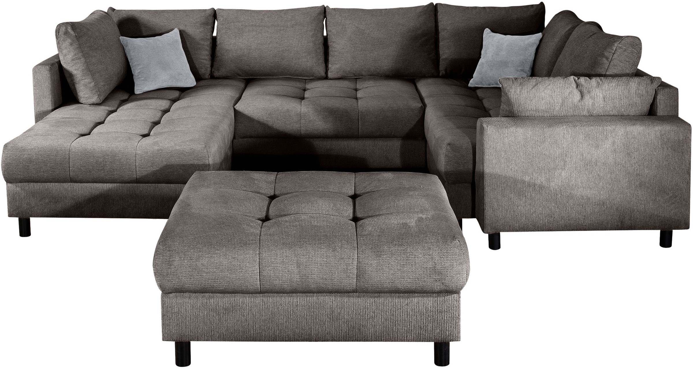 COLLECTION AB Wohnlandschaft »Toni U-Form mit Armlehne« inkl. Hocker und Zi günstig online kaufen