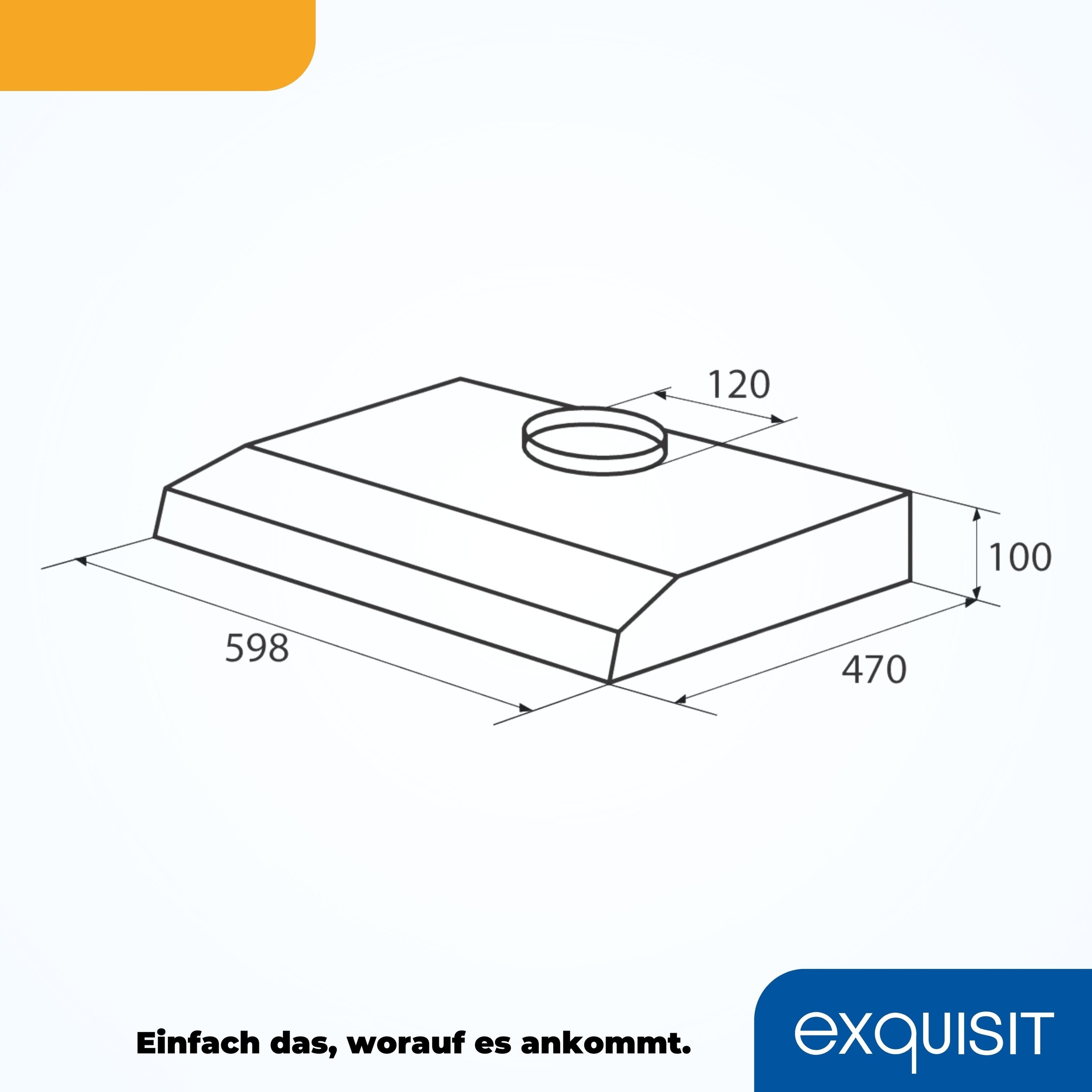 exquisit Unterbauhaube »UBH 08-2.2«