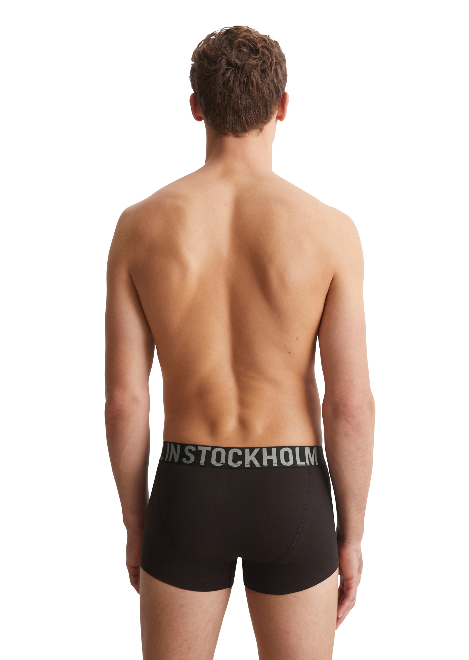 Marc O'Polo Trunk »Essentials«, (3er Pack), mit Webbund mit kontrastfarbenem Logo-Schriftzug