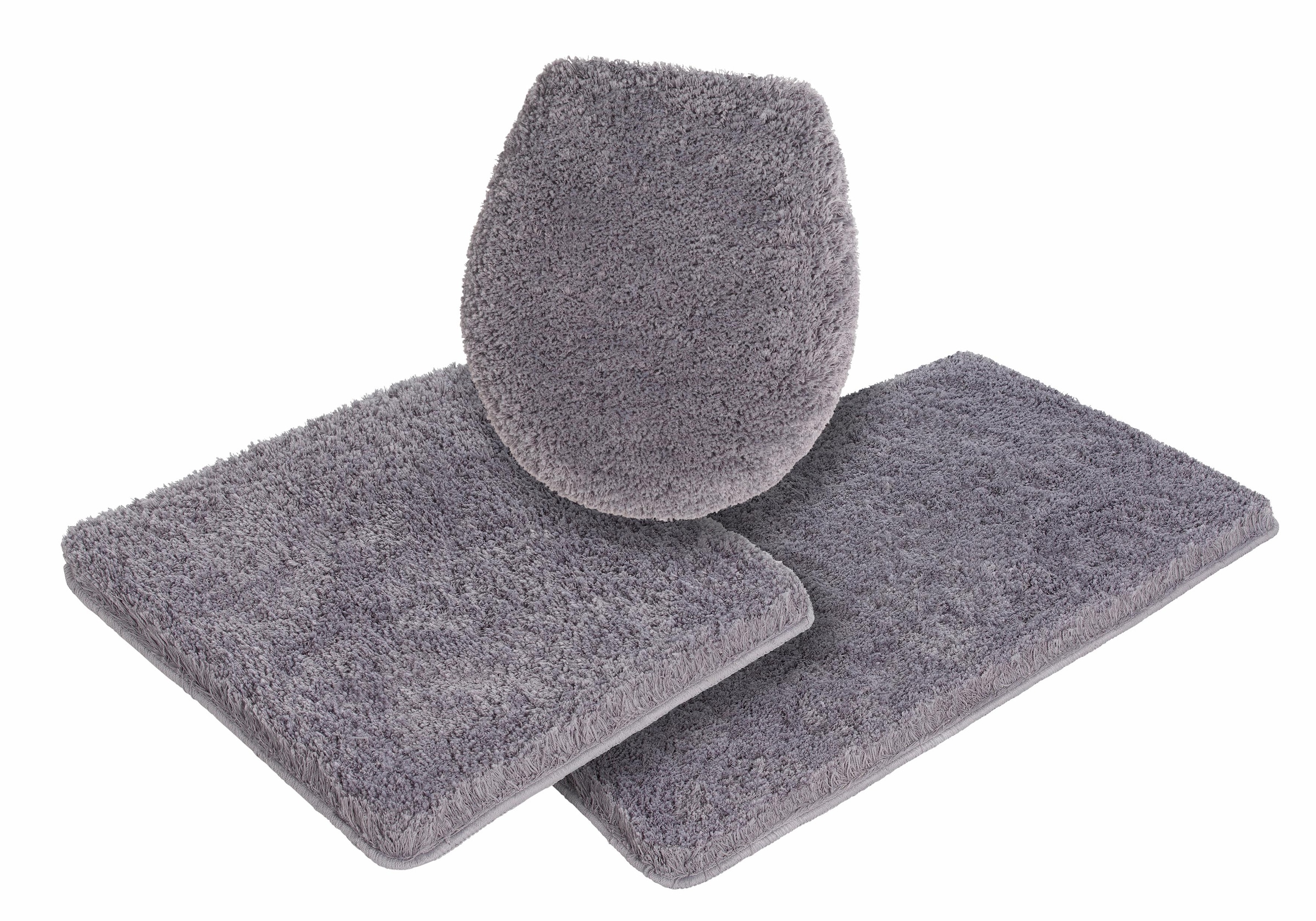 Möve Badematte »Superwuschel, Badvorleger, Badezimmer Teppich«, rutschhemmend beschichtet, strapazierfähig-schnell trocknend-fußbodenheizungsgeeignet, Mikrofaser-Badematte, Badteppich, rechteckig, rund & als 3-tlg. Set