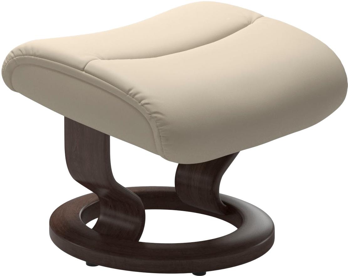 Stressless® Relaxsessel »View«, (Set, Relaxsessel mit Hocker), mit Classic Base, Größe S,Gestell Wenge