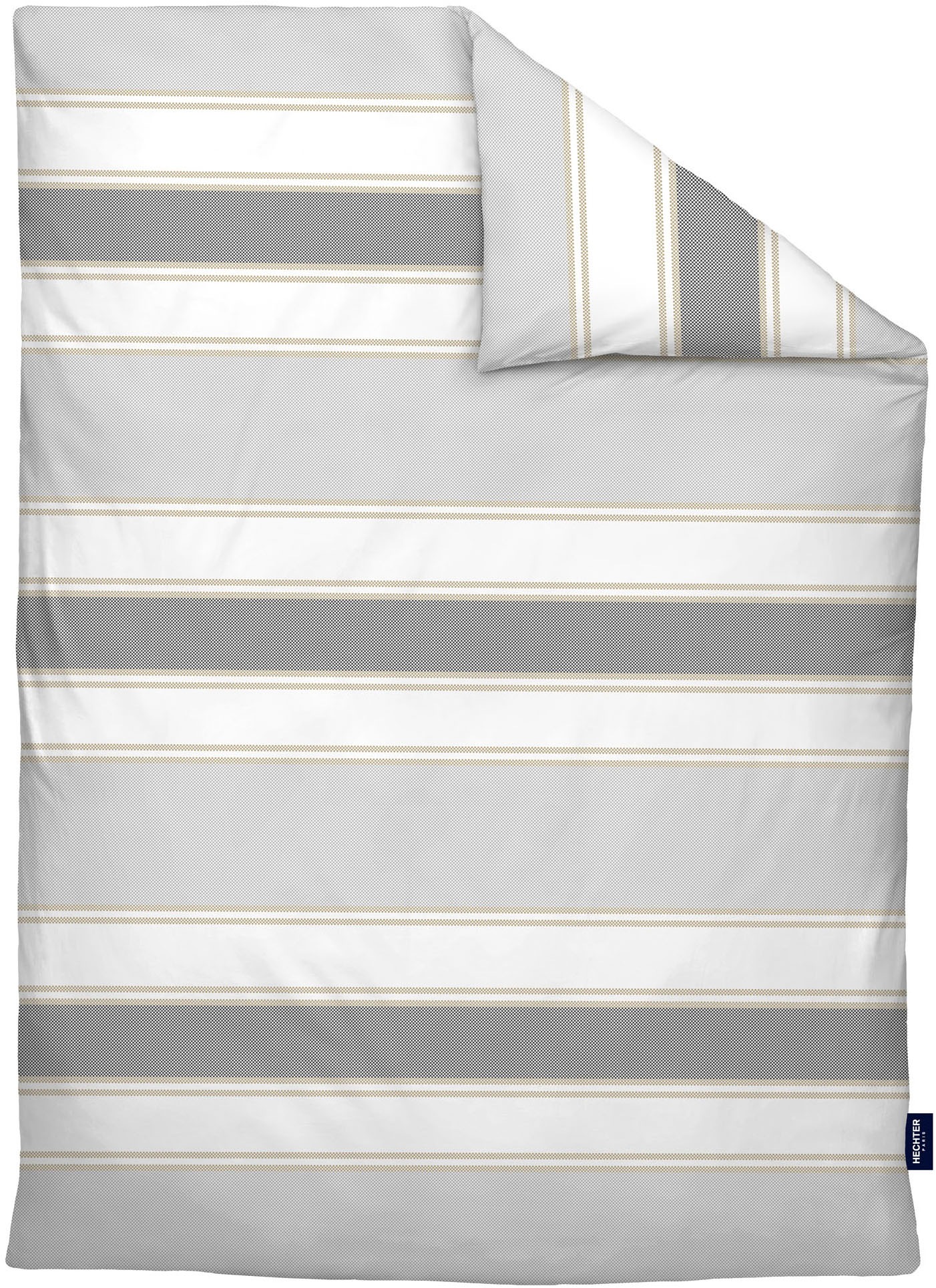 HECHTER PARIS Wendebettwäsche »0041305« 2 Stk. hautsympathisch, 100% Baumwolle, Reißverschluss, ganzjährig, LOGO