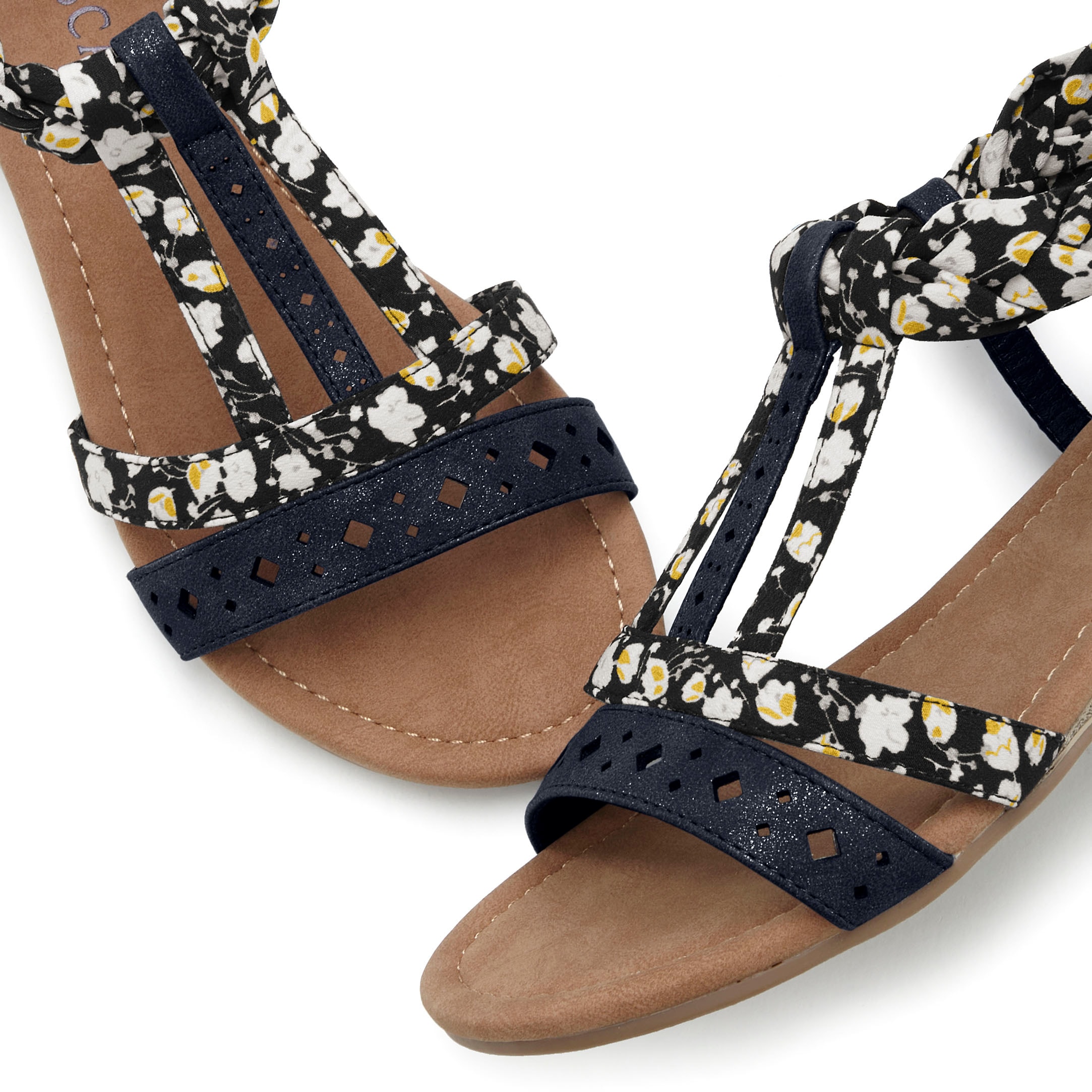 LASCANA Sandale »Sommerschuh«  Sandalette, Sommerschuh mit Riemchen im Festival-Look VEGAN