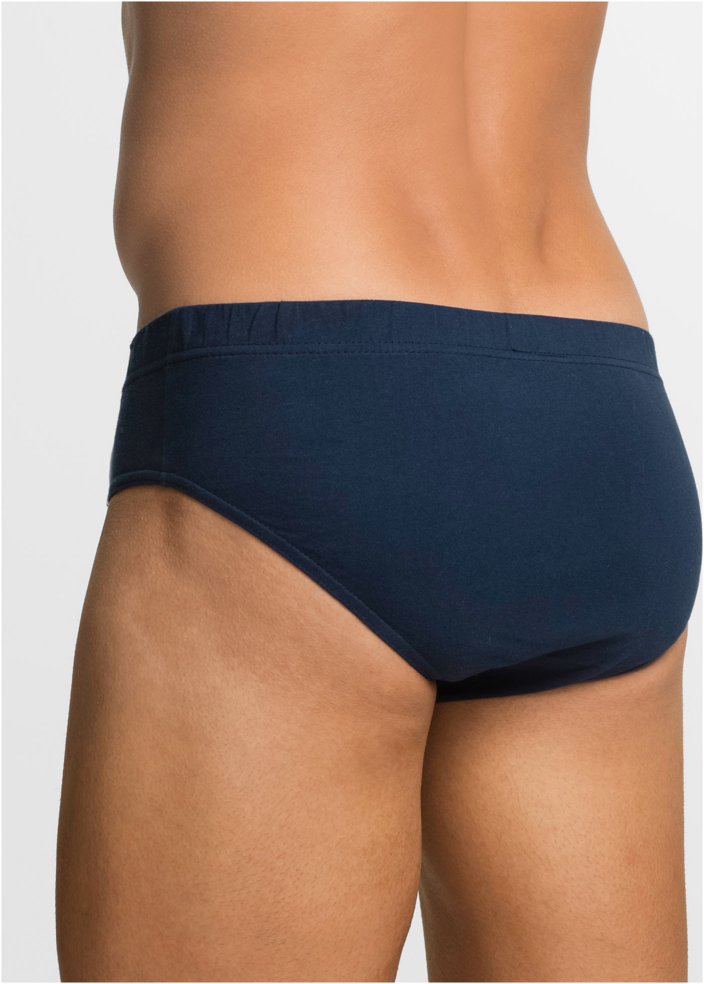 bonprix Maxislip Packung, 5 Stk. klassisch geschnittene Passform, sportive Optik, aus Baumwolle