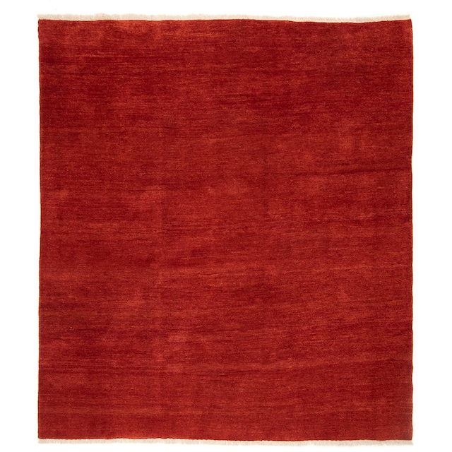 morgenland Wollteppich »Gabbeh Teppich handgeknüpft rot«, rechteckig,  handgeknüpft auf Rechnung kaufen