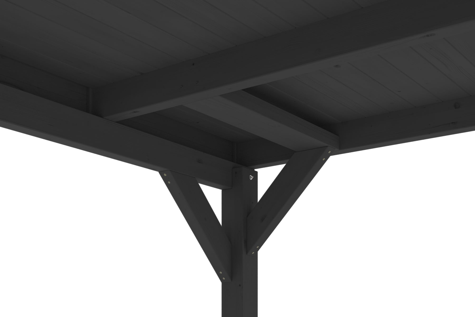 Skanholz Einzelcarport »Grunewald«, Holz, 289 cm, Anthrazit