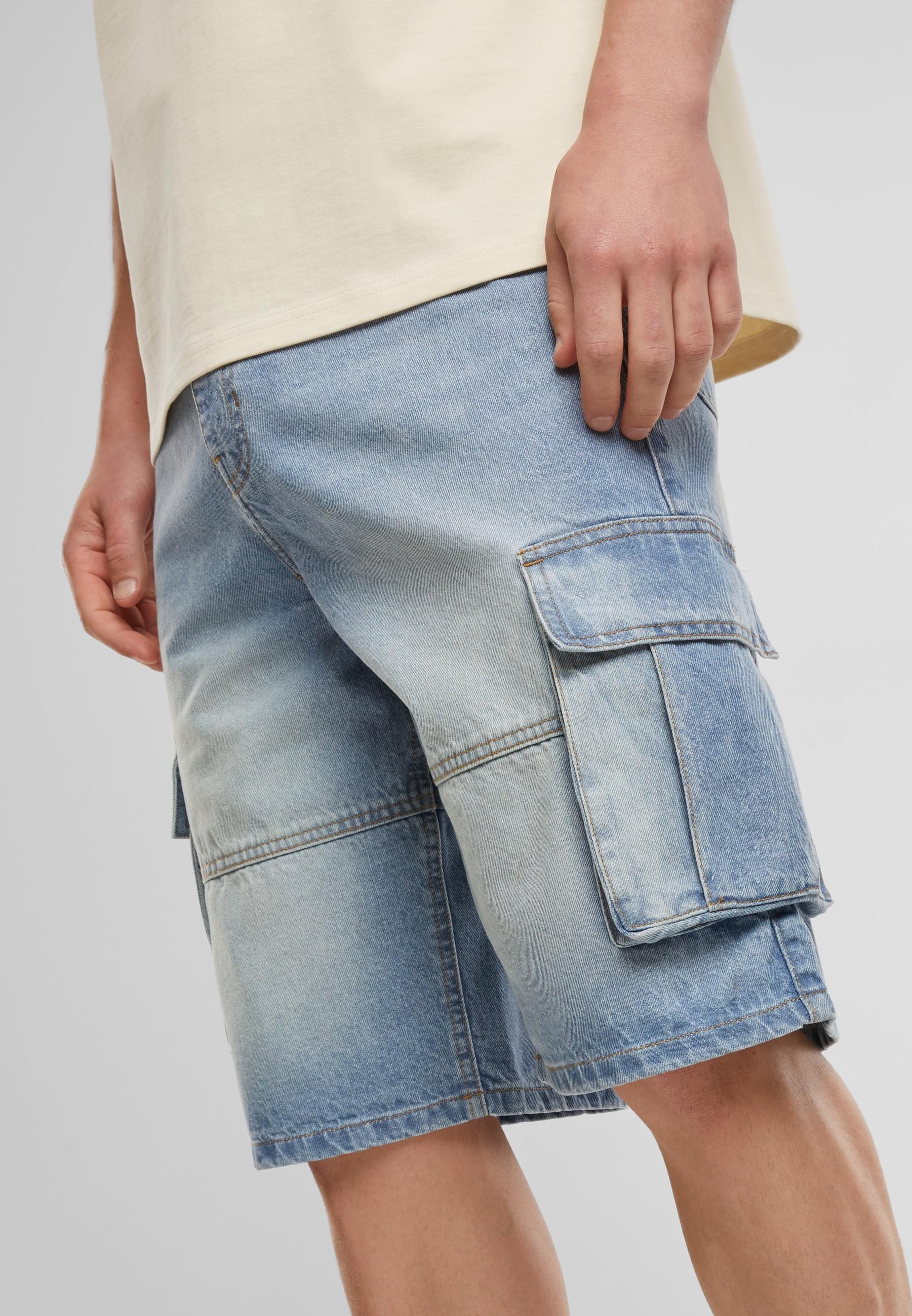 URBAN CLASSICS Shorts »Urban Classics Relaxed Denim Cargo Shorts«