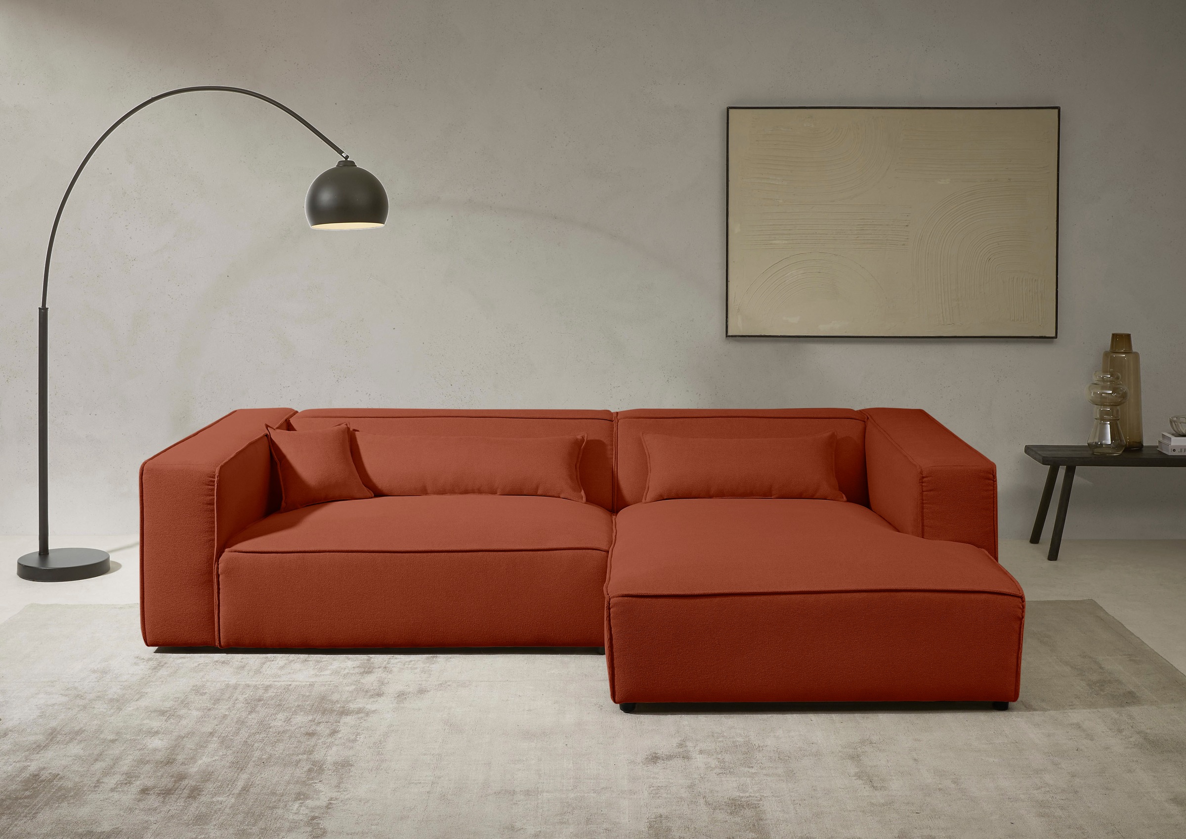 LeGer Home by Lena Gercke Ecksofa »PIARA XXL, Big-Sofa, Cord, Leinenoptik o günstig online kaufen
