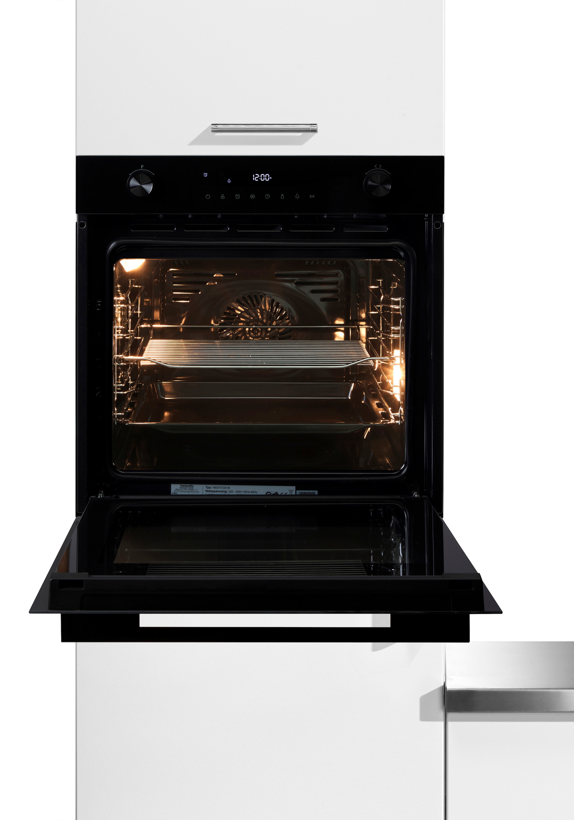 Hanseatic Einbaubackofen »HBO7212A1« AirFry Funktion - die gesündere Alternative zur Fritteuse