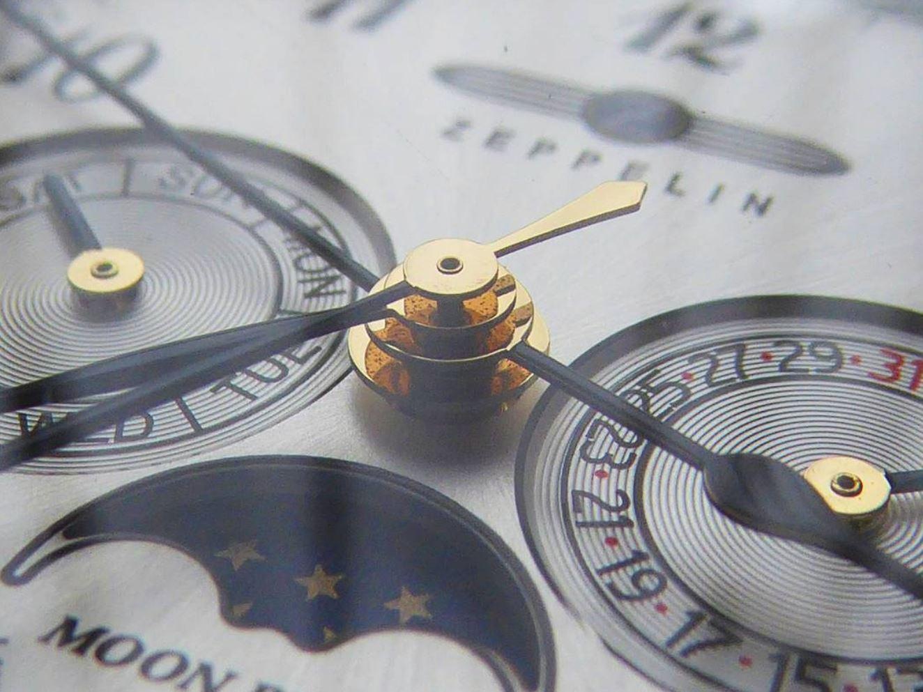 ZEPPELIN Multifunktionsuhr »LZ 129 Hindenburg Moonphase« Armbanduhr, Quarzuhr, Herrenuhr, Datum, Mondphase, Made in Germany