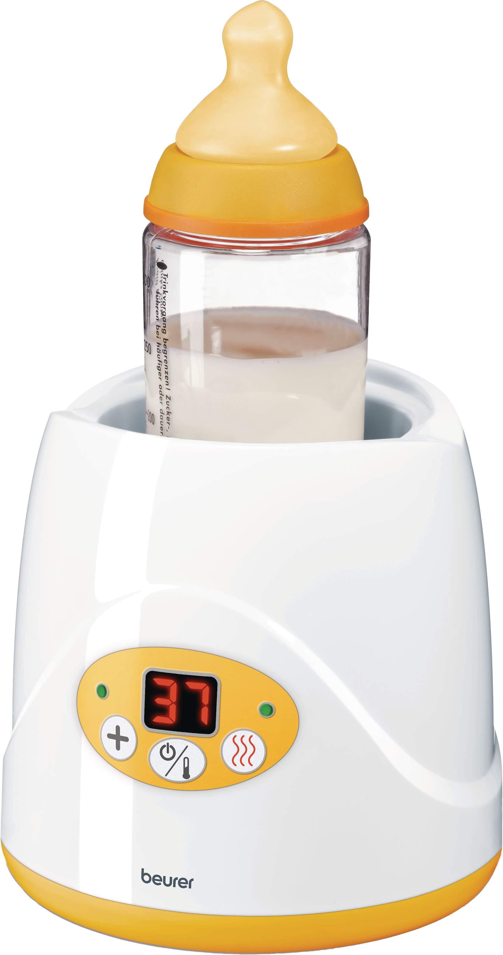 BEURER Babyflaschenwärmer »BY 52 Fläschchenwärmer, 2-in-1: Erwärmen & Warmhalten von Babynahrung«, Geeignet für alle handelsüblichen Fläschchen und Gläschen