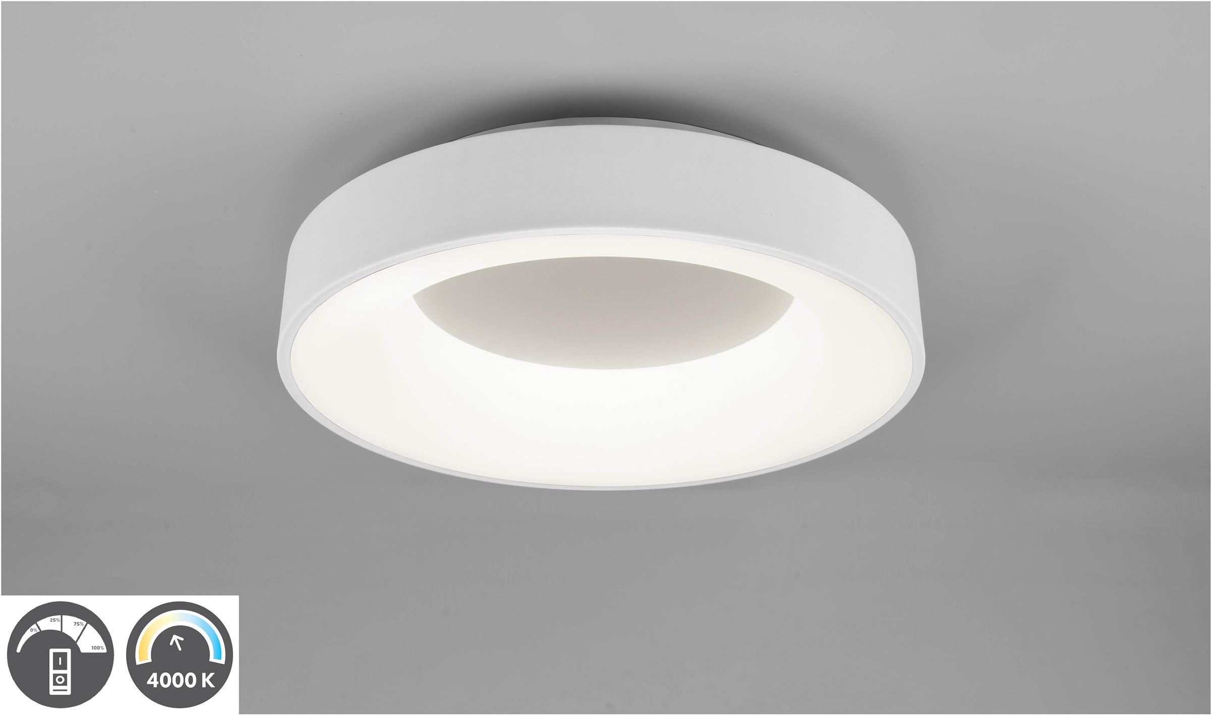 TRIO Leuchten LED Deckenleuchte »GIRONA«, 1 flammig, Leuchtmittel LED-Modul günstig online kaufen