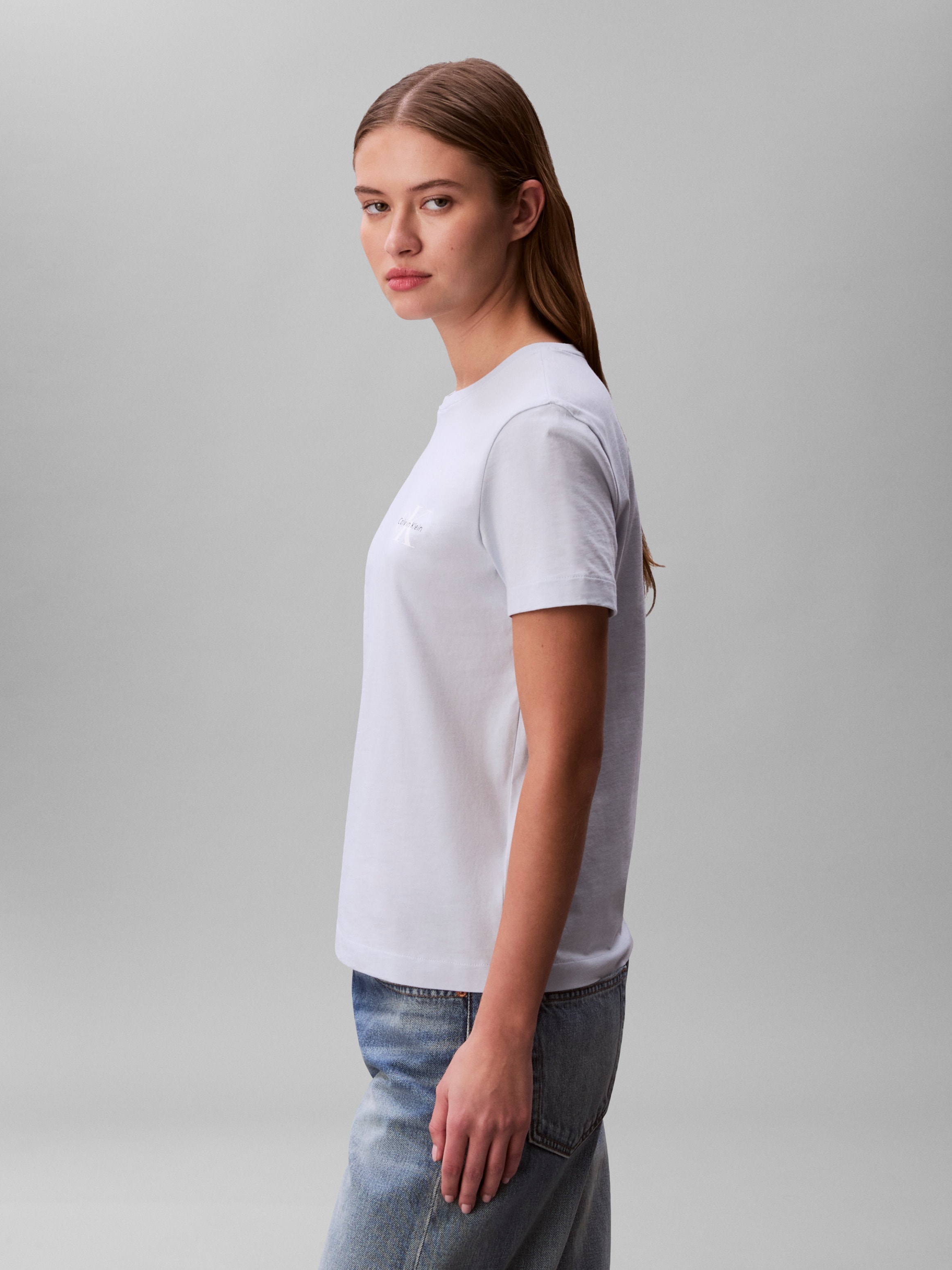 Calvin Klein Jeans T-Shirt »MONOLOGO CN 2 PACK TEE« Packung, 2er-Pack, 2 tlg. , Logoschriftzug