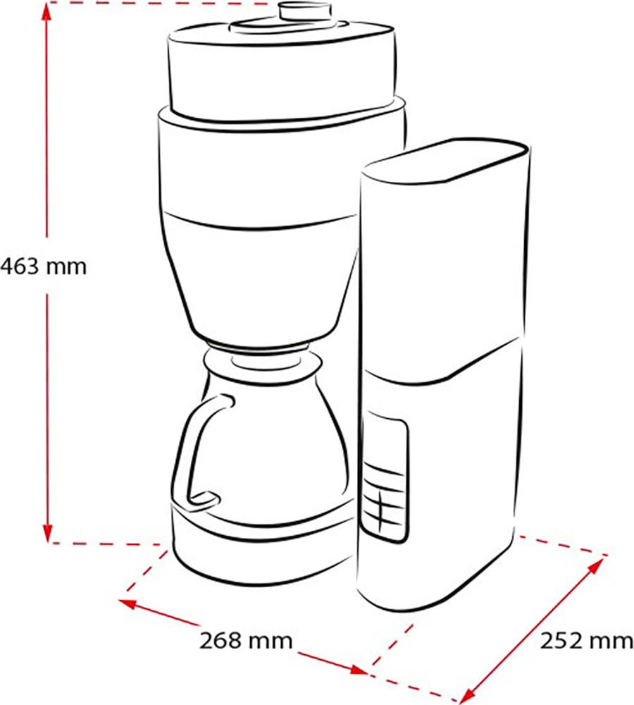 Melitta Kaffeemaschine mit Mahlwerk »AromaFresh Pro X 1030-02«, 1,25 l Kaffeekanne, Papierfilter, 1x4