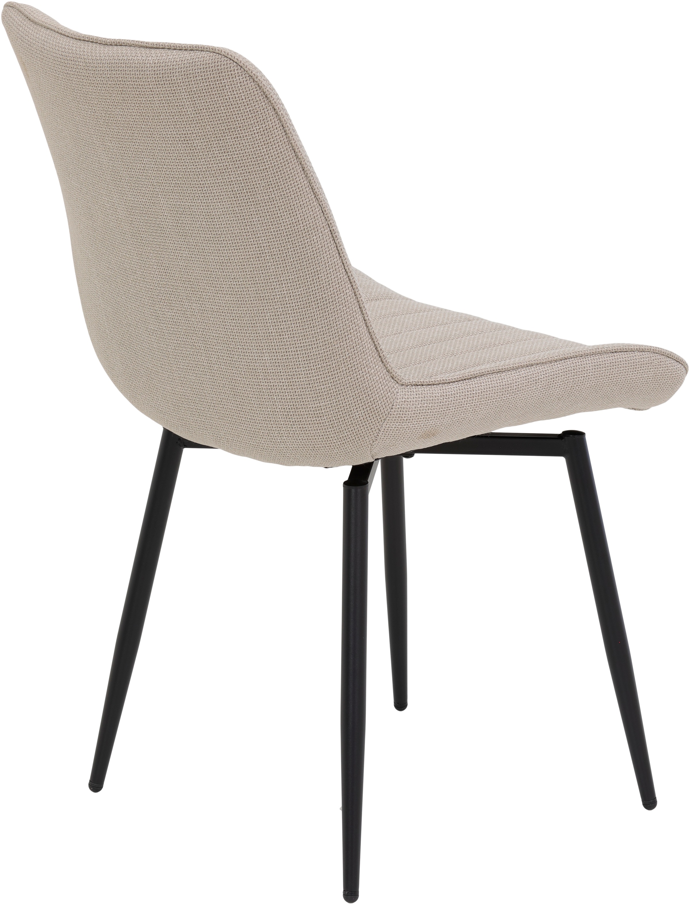 HELA Drehstuhl »Vierfußstuhl BERGEN«, (Set), 4 St., Webstoff, Esszimmerstuhl, XL-Sitzbreite, 360° drehbar