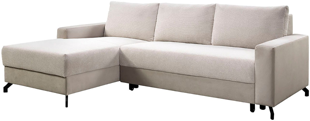 exxpo - sofa fashion Ecksofa »Quattro schlicht & zeitlos, bequem, L-Form, B günstig online kaufen