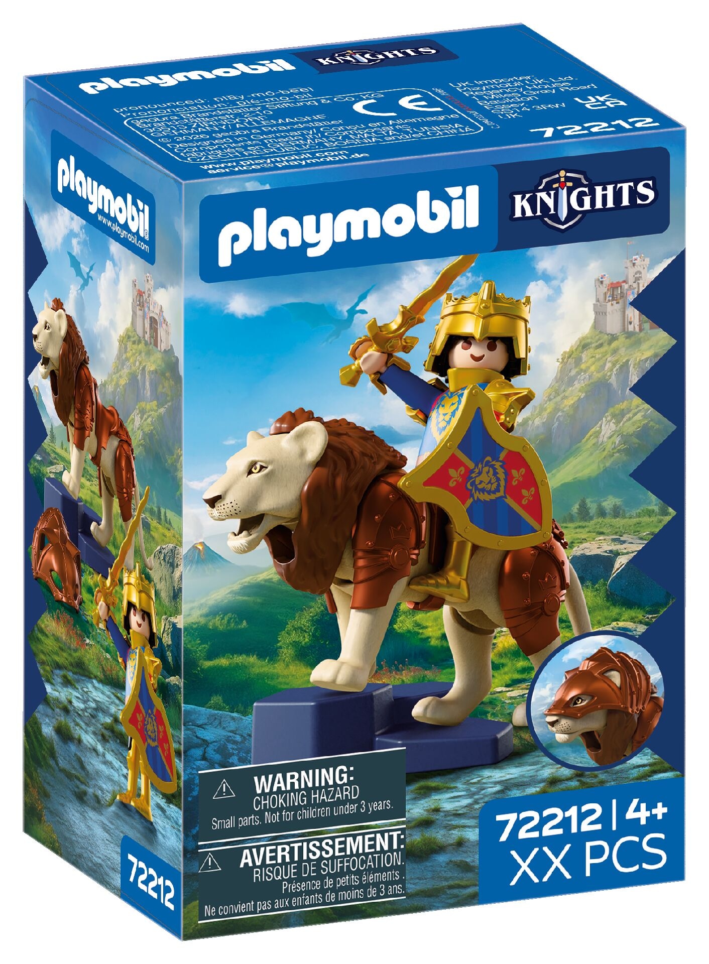 Playmobil® Konstruktions-Spielset »Löwe mit goldenem Ritter (72212), Knights« Made in Europe