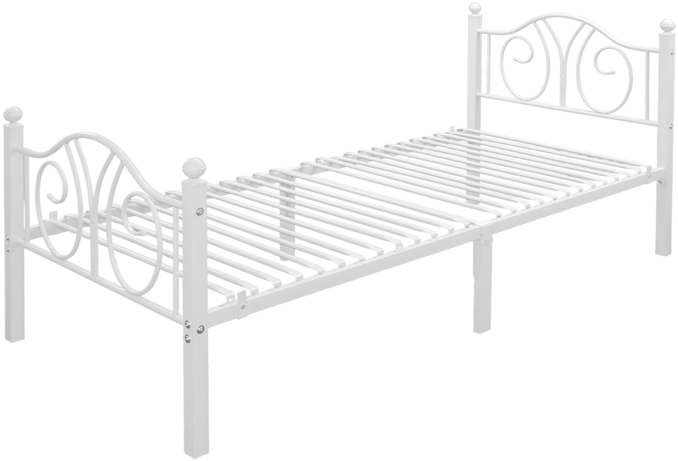 OTTO home Metallbett »LUND Landhausbett Bett Märchenbett Prinzessinbett« Träume wie im Märchen: Dein romantisches Metallbett in 2 Breiten