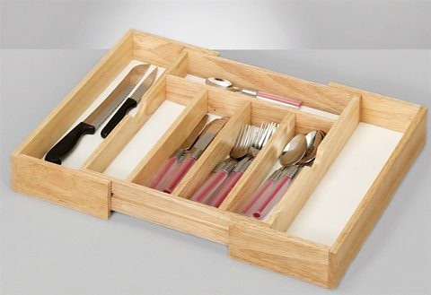 Zeller Present Besteckkasten Ausziehbar Gummibaumholz Online Kaufen Quelle De