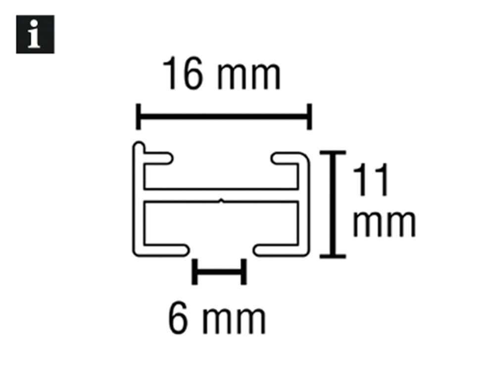 GARDINIA Vorhangschiene »Aluminium-Vorhangschienen Set 1-Lauf Lucy«, 1 läufig-läufig, mit Bohren, Deckenmontage, Aluminium, Deckenträger aus Kunststoff