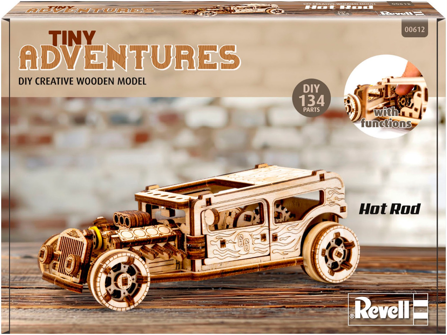 Revell® Modellbausatz »Revell Tiny Adventures, Hot Rod«, 1:32, Made in Europe, FSC® - schützt Wald
