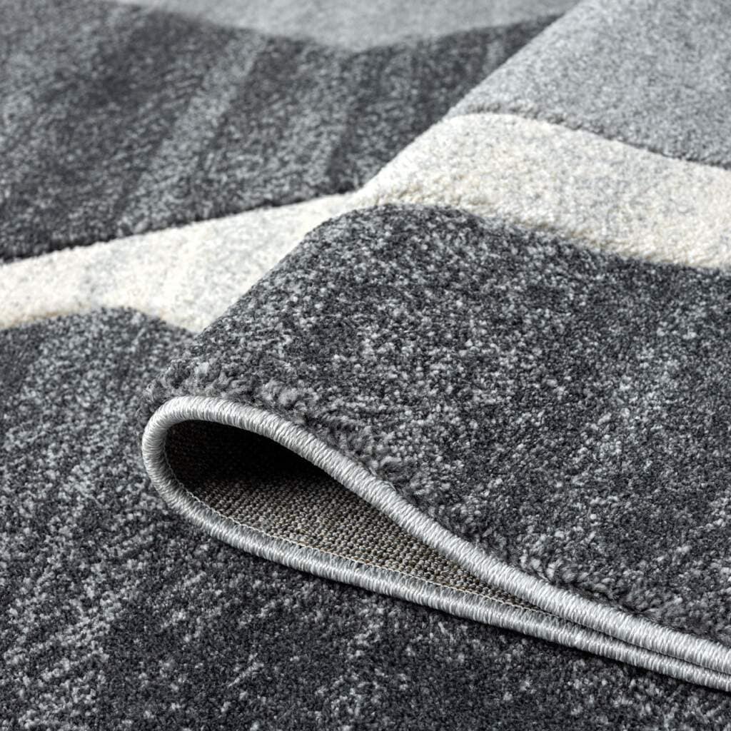 Carpet City Teppich »BONITO 7167«, rechteckig, 11 mm Höhe, Läufer, Flachflor, Hochtief-Muster/ 3D-Effekt, Geo-Muster, Wohnzimmer