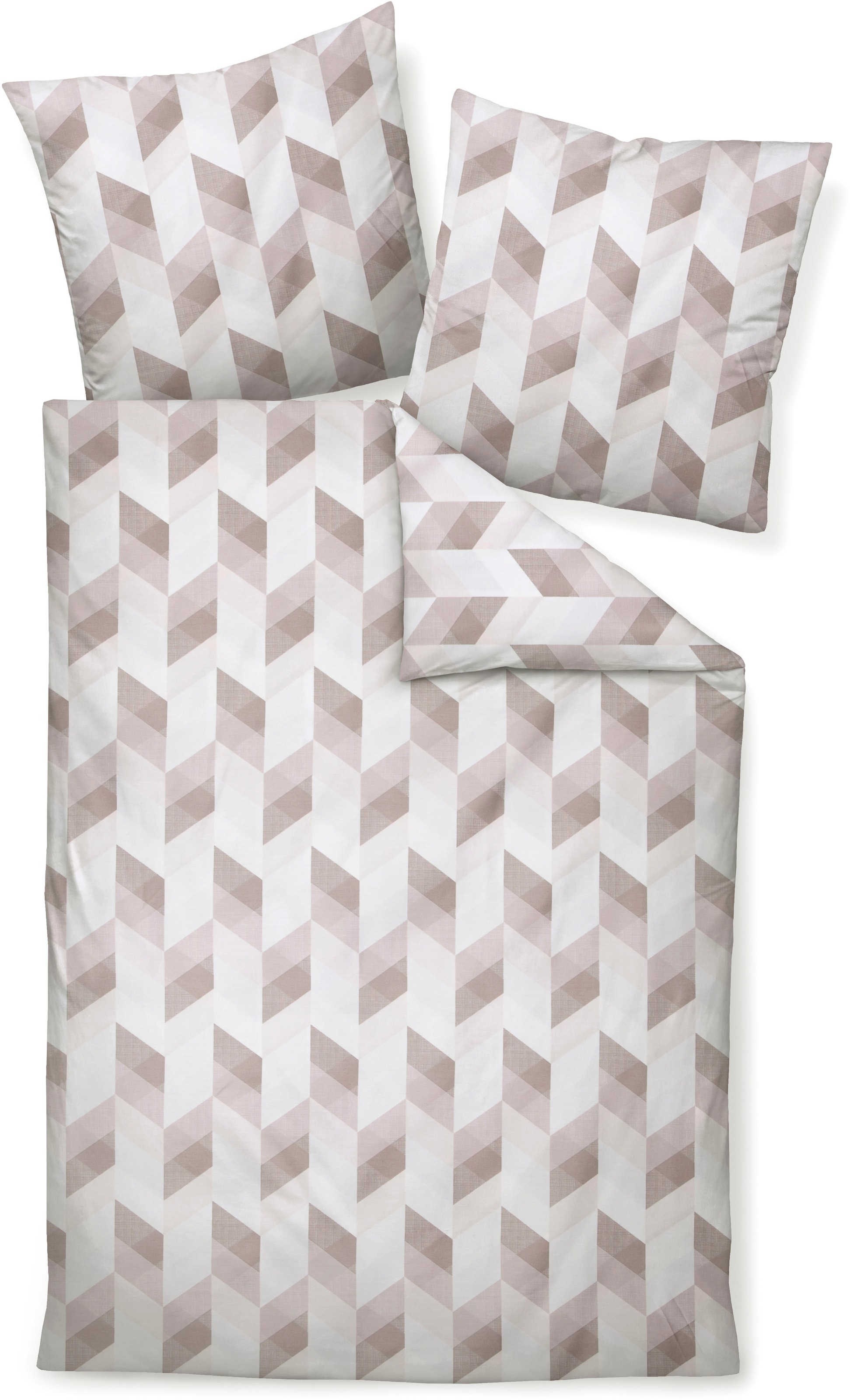 Janine Janine Mako-Satin Bettwäsche moments 98111 naturell Größe:  200x220 günstig online kaufen