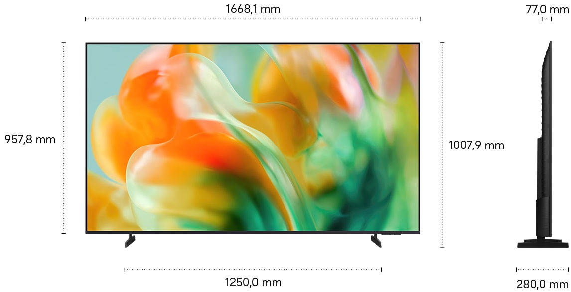 Samsung Mini-LED-Fernseher »GU75M80HAU« 189 cm/75 ″ Smart-TV Mini-LED HDR, Motion Xcelerator 144 Hz, AI Fußballmodus, Dynamik Sound