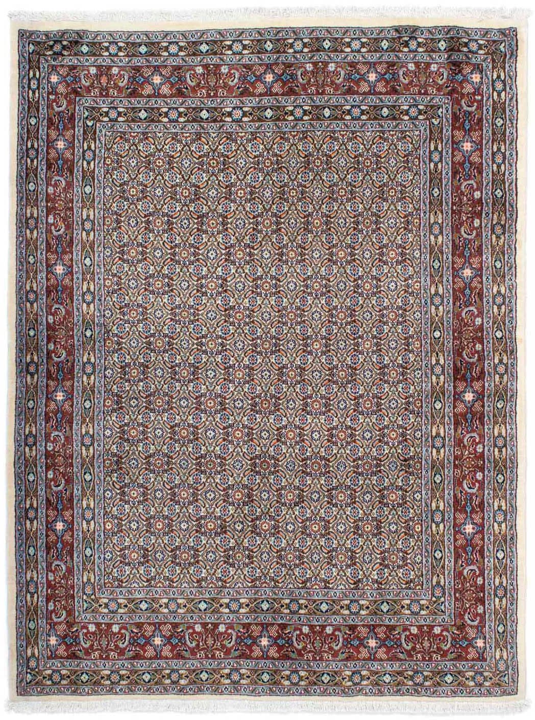 morgenland Wollteppich »Moud Figurativ Beige 193 x 150 cm«, rechteckig, 10 günstig online kaufen