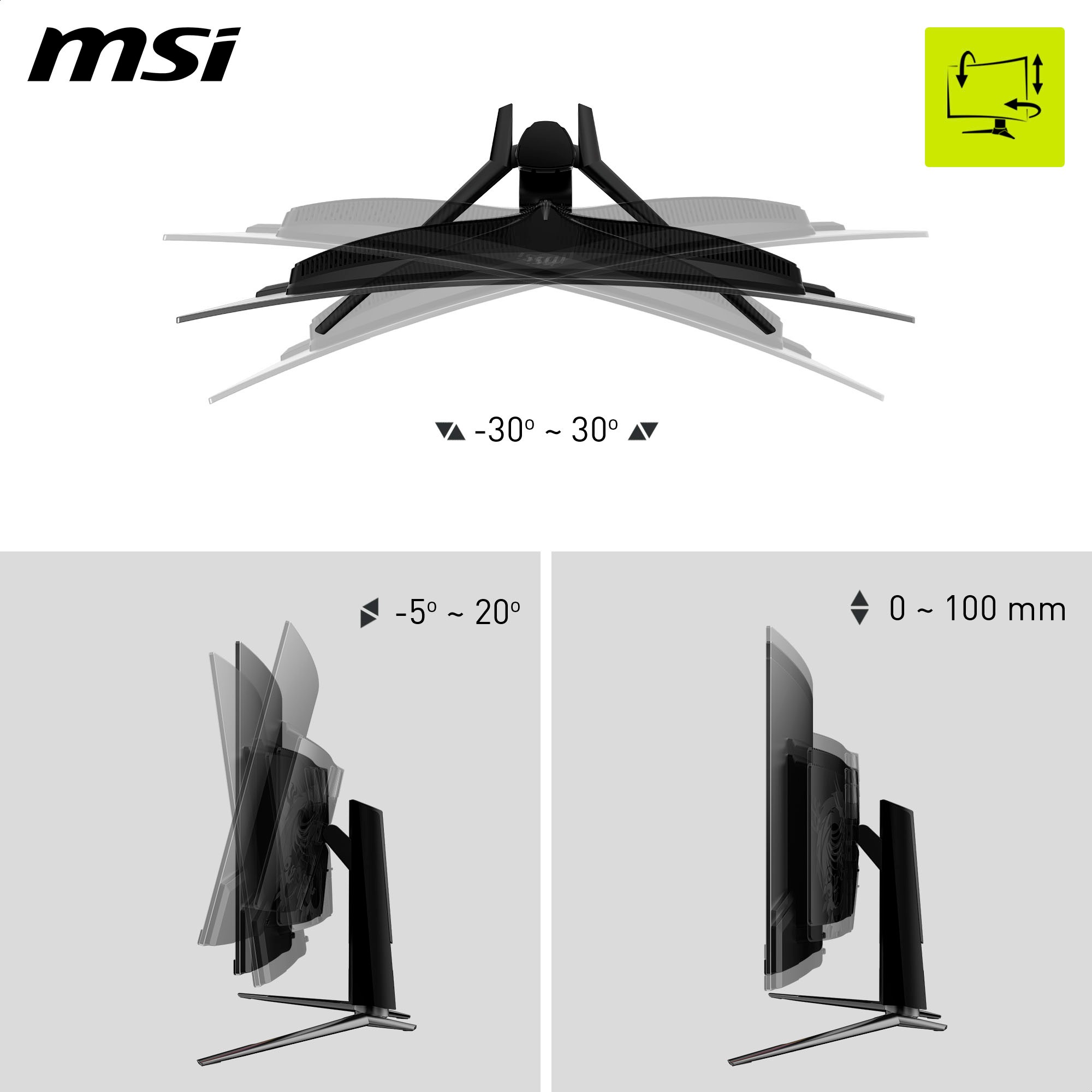 MSI Gaming-Monitor »MAG 321CUP QD-OLED«, 80 cm/32 Zoll, 3840 x 2160 px, 4K Ultra HD, 0,03 ms Reaktionszeit, 165 Hz