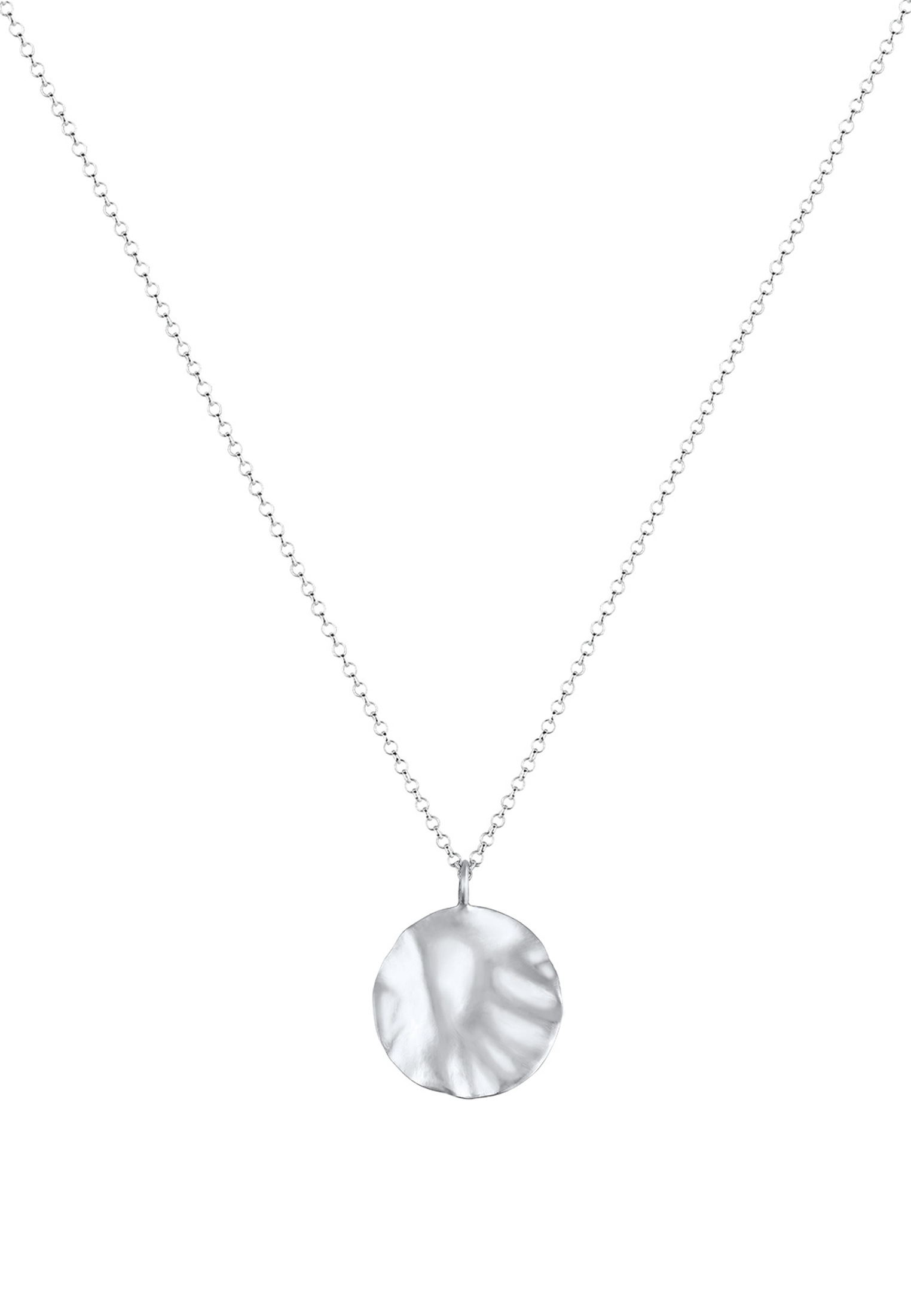 Elli Kette mit Anhänger »Plättchen Organic Design 925 Sterling Silber«