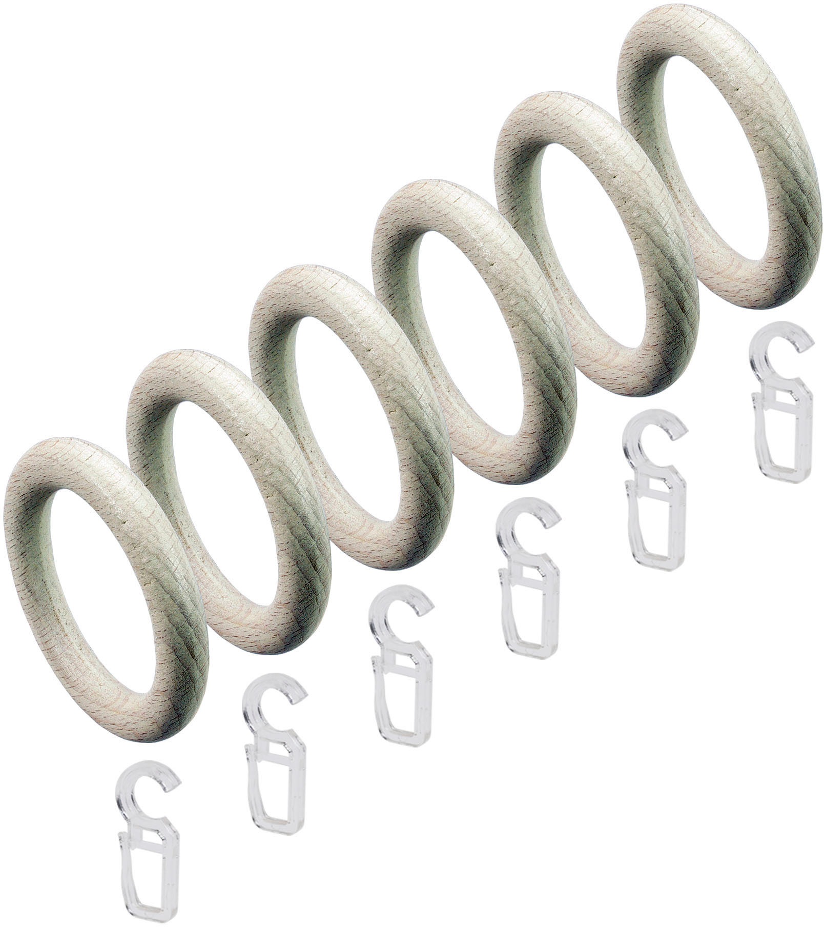 Liedeco Gardinenstange »Stilgarnitur 28 mm Klingel«, 1 läufig-läufig, Fixmaß, Gardinenstange Komplett