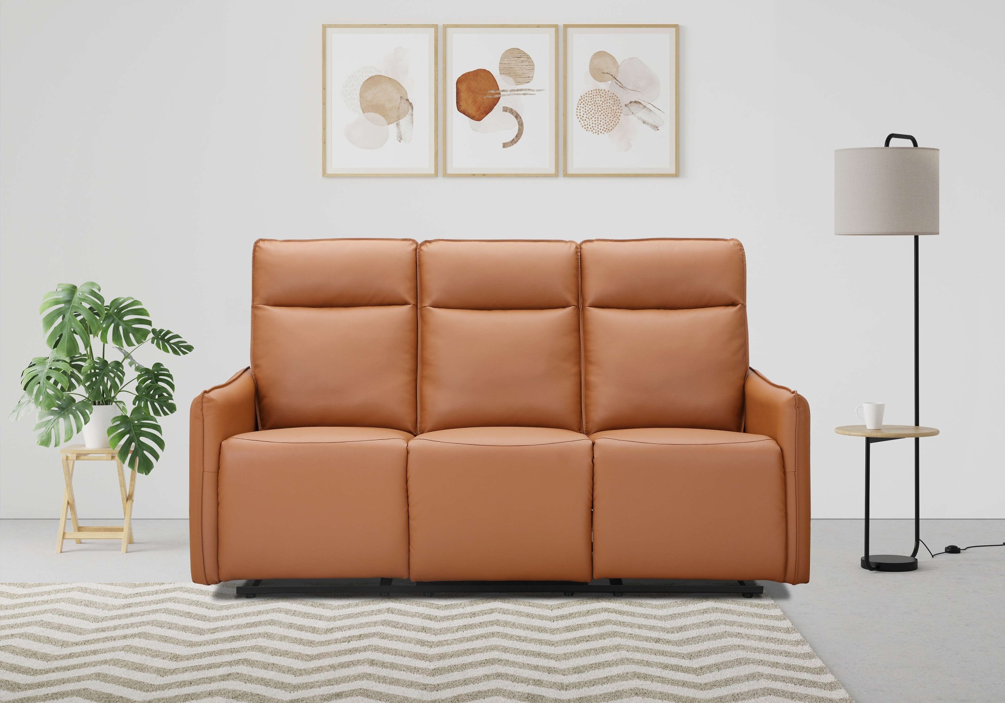 Dorel Home 3-Sitzer »Lugo, Kinosofa Mit Reclinerfunktion In Kunstleder Und Webstoff« Mit Manueller Relaxfunktion In 2 Sitzen
