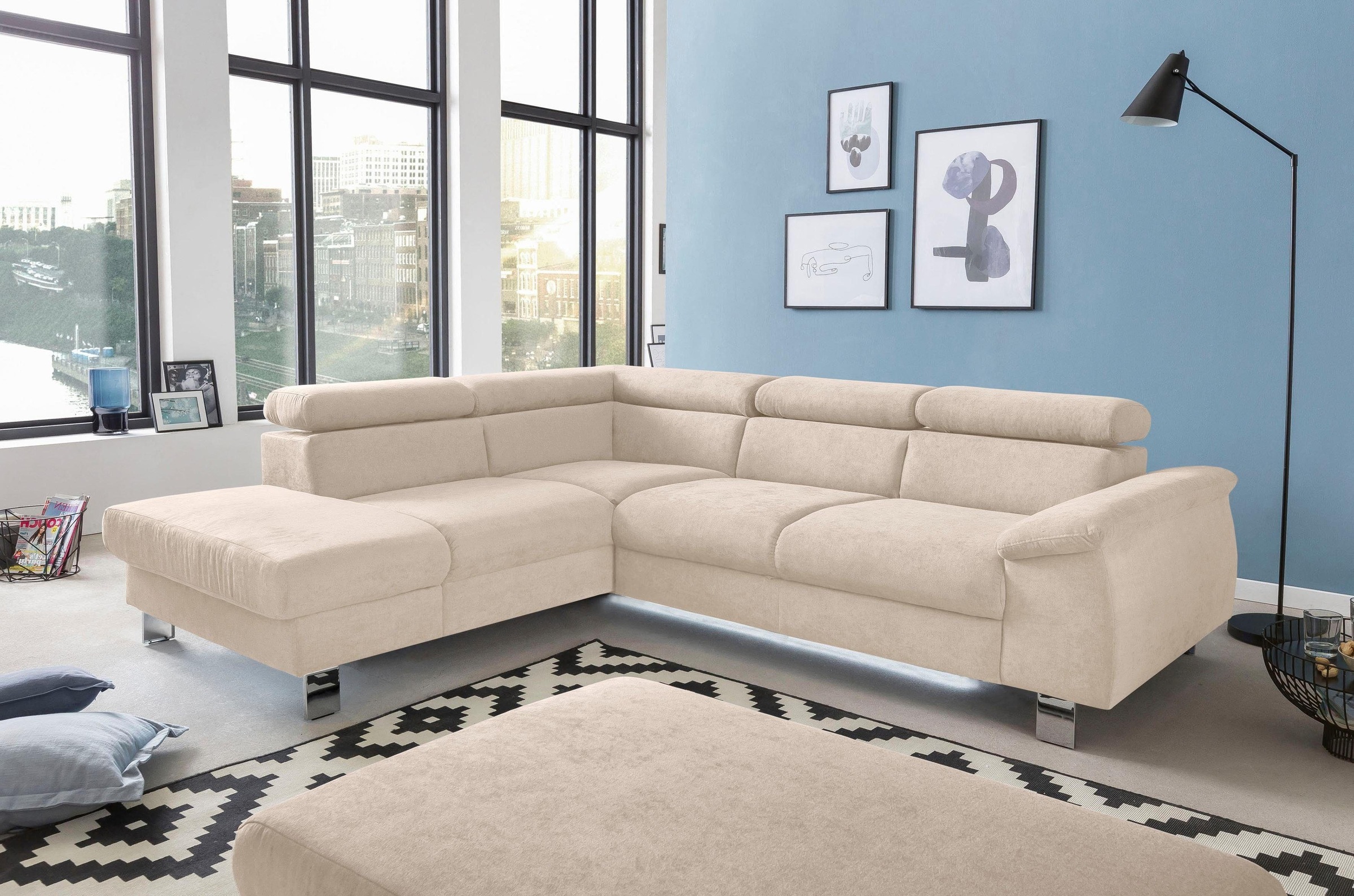 COTTA Polstergarnitur »Komaris L-Form«, (Set), Set bestehend aus: Ecksofa m günstig online kaufen
