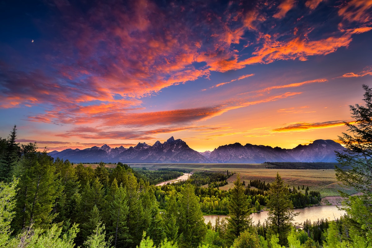 Papermoon Fototapete »Snake River Sonnenuntergang« günstig online kaufen