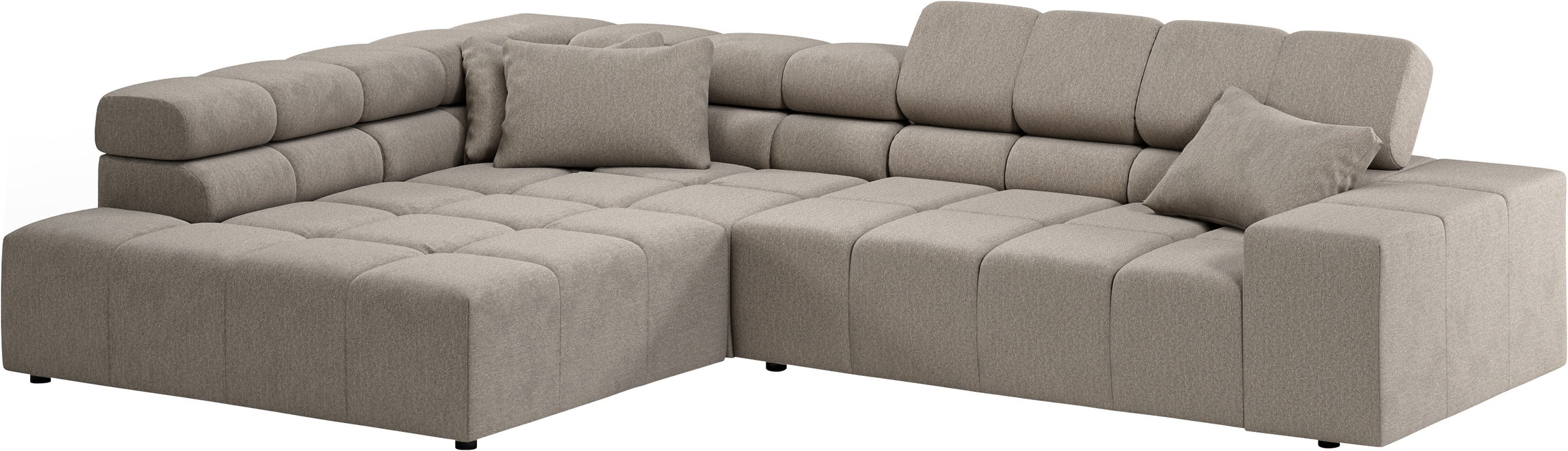 INOSIGN Ecksofa »Ancona incl. Kopfteilverstellung, OTTOs Choice, Breite 319cm, L-Form«, wahlweise motorische Sitztiefenverstellung, auch in Cord + Easy Care