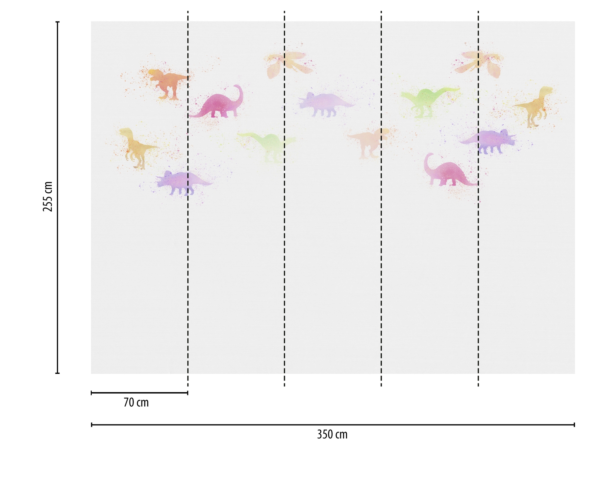 A.S. Création Vliestapete »Dinosaurier Tapete bunt Weiß  Kindertapete« matt strukturiert