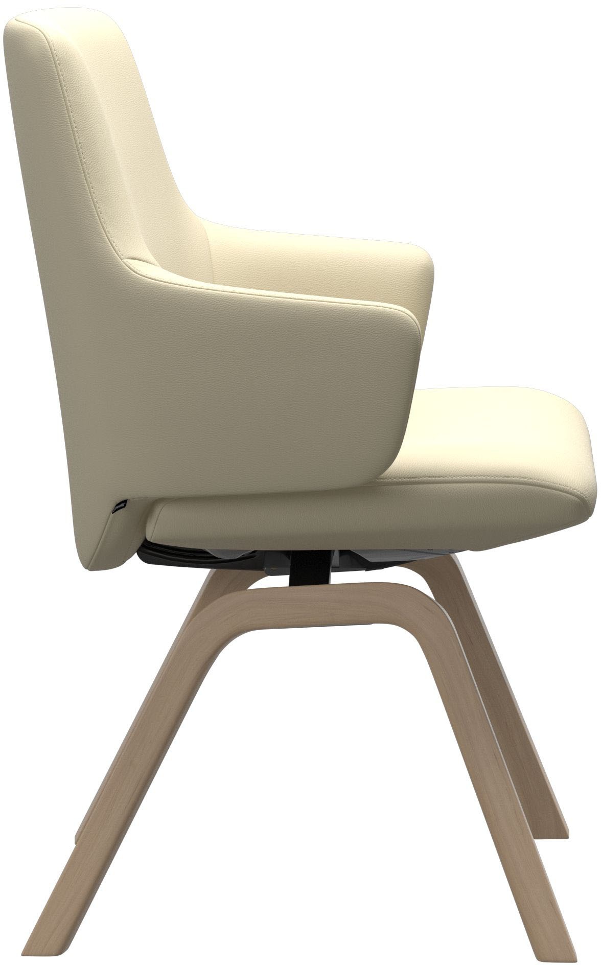 Stressless® Polsterstuhl »Laurel«, Leder PALOMA, Low Back mit Armlehne, Größe L, mit schräggestellten Beinen in Eiche