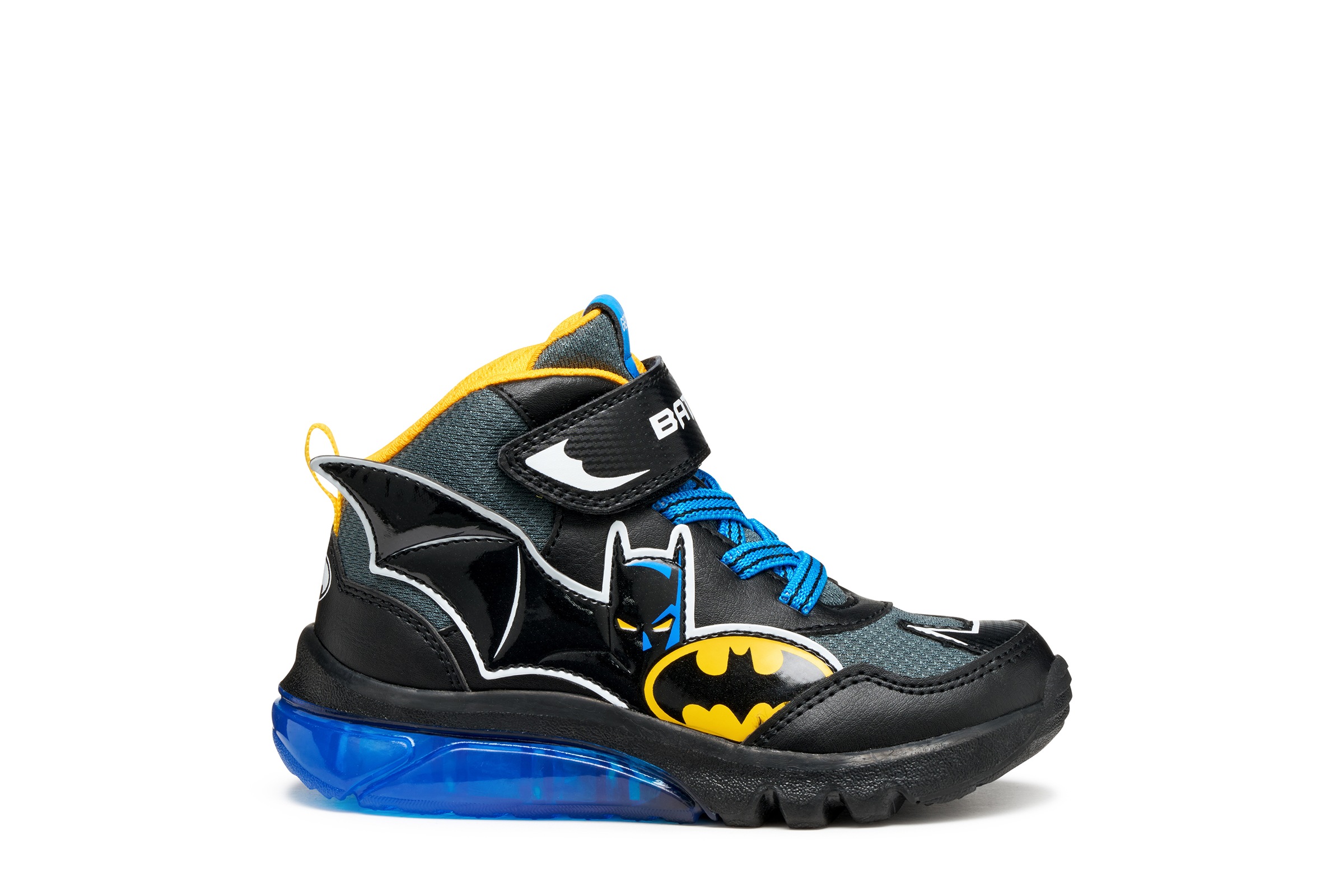 Geox Sneaker »J CIBERDRON BOY Blinkschuh«, Schnürboots, Blinkschuh mit cooler Blinkfunktion