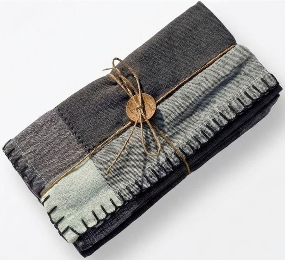 Home affaire Serviettenhalter »Serviette in grautöne 6erSet«