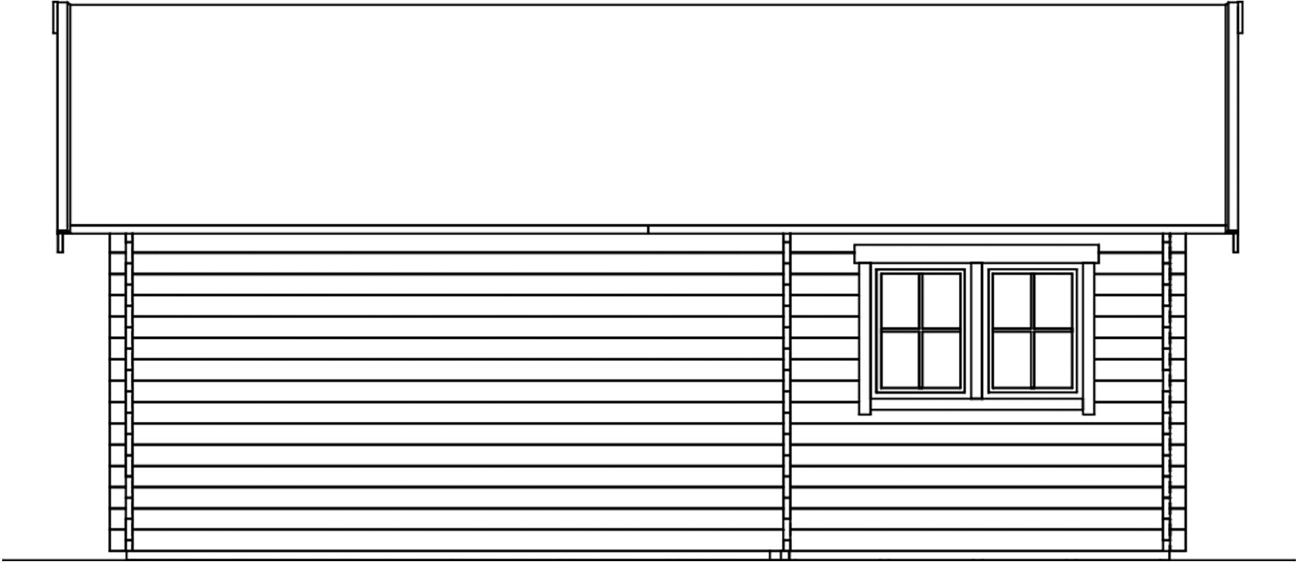 Skanholz Gartenhaus »Bern 4«, mit 2. Schalung