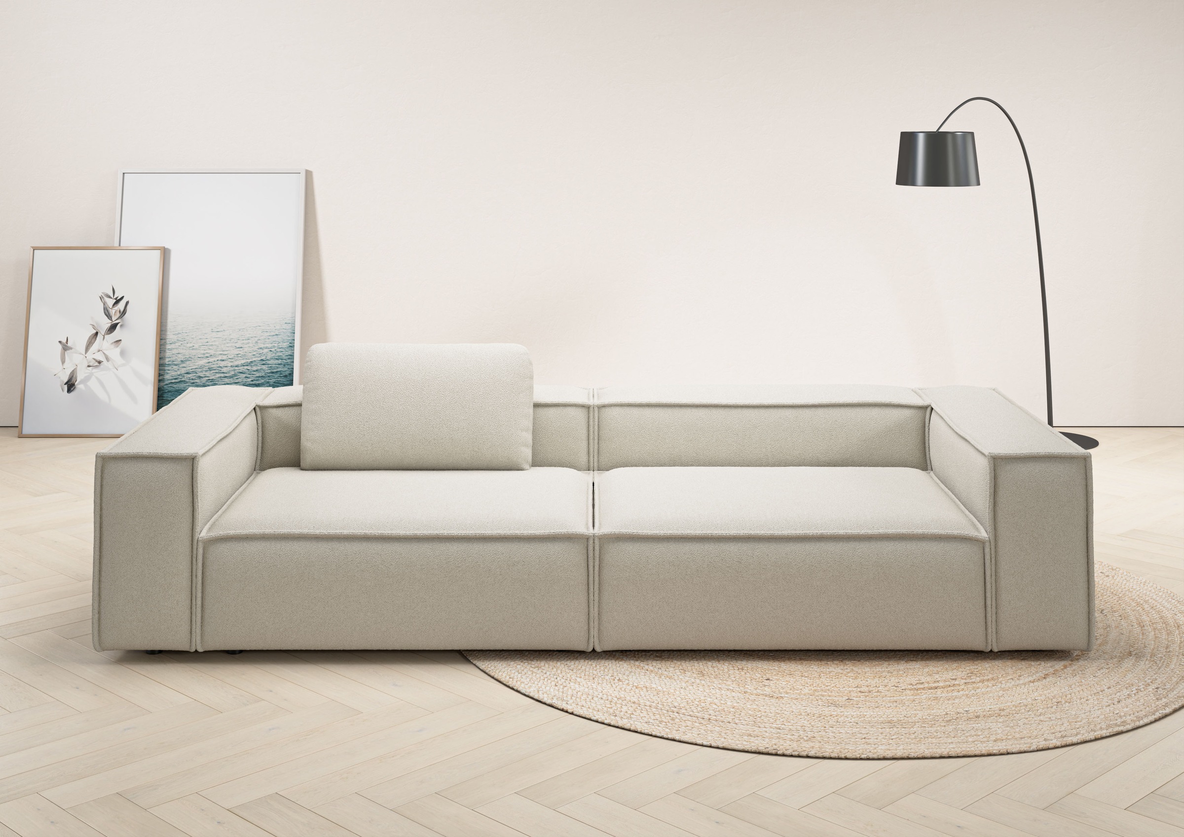 Places of Style 3-Sitzer »Watertown moderner 3-Sitzer«, extra breites Sofa günstig online kaufen
