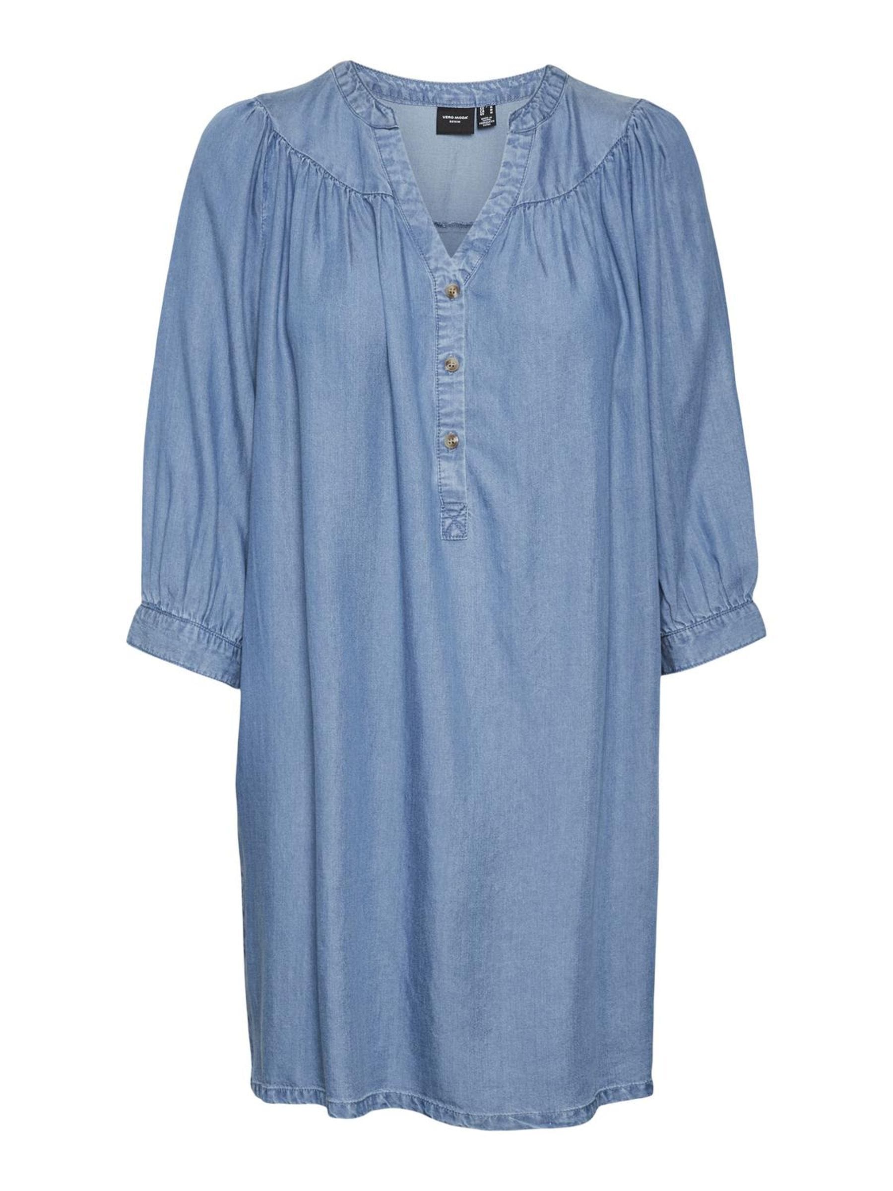 Vero Moda Minikleid »VMBREE 3/4 LOOSE TUNIC GA«, Sommerkleid, im Denim Look