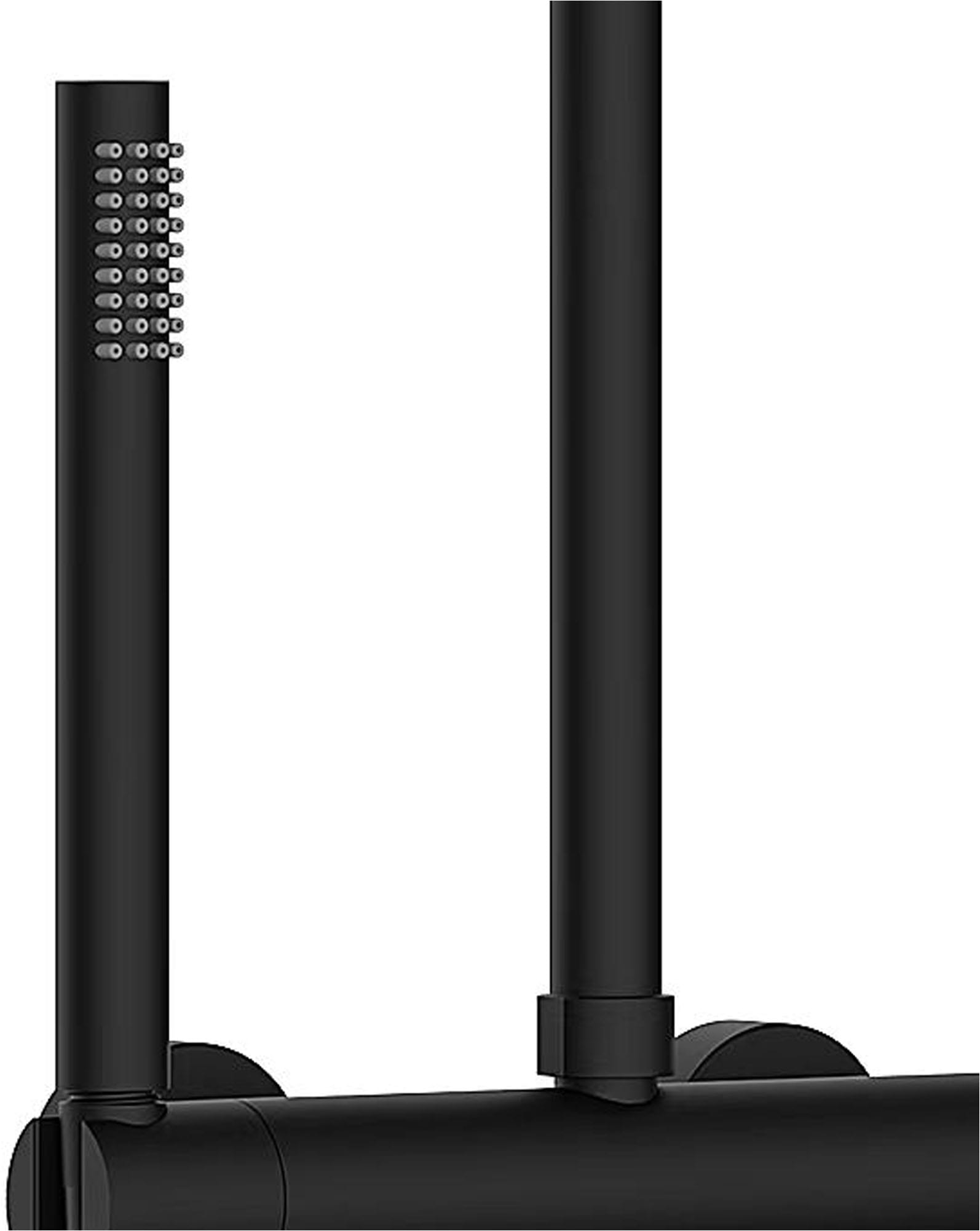 Marwell Stangenbrause-Set »Classico« Edelstahl Regendusche, 88-118x20cm, mit höhenverstellbarer Duschstange